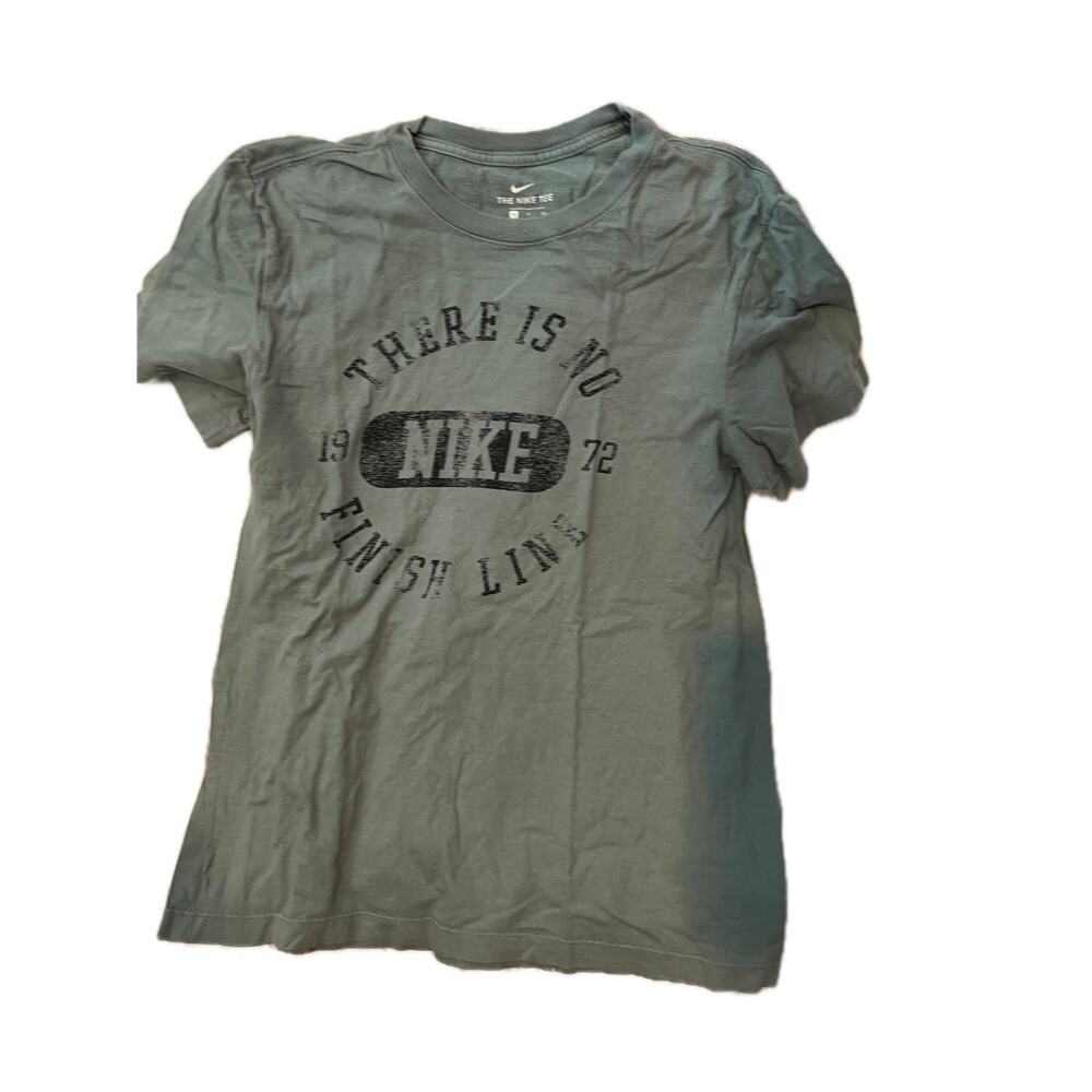 Nike There is No Finish Line Green T-Shirt Mens Small